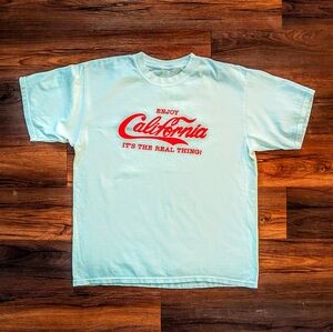 Men's Unique California Coke Style Print - L (No Tag Size Estimated)